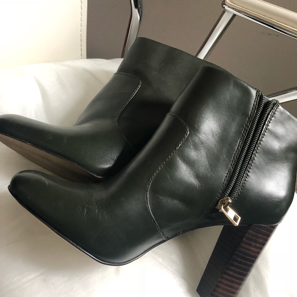 Ann Taylor "Carly" leather ankle boots